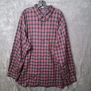 Ralph Lauren Button Down Long Sleeve Shirt Mens Size 3XLT Plaid Multicolor